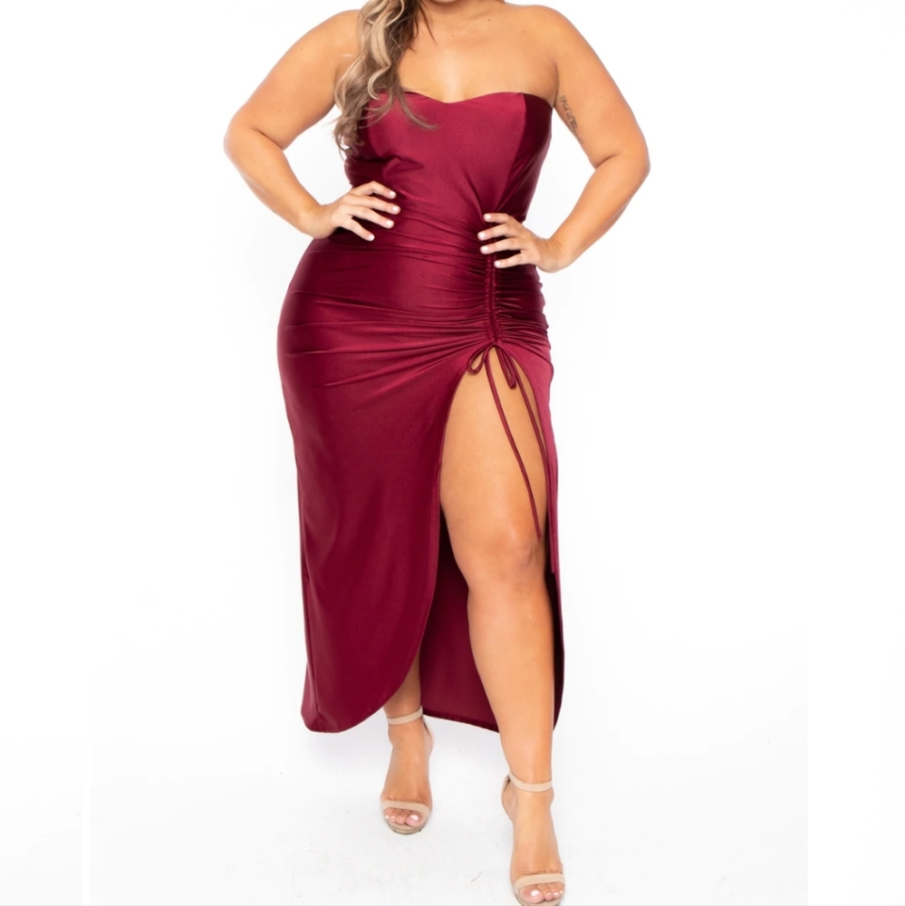 Curvy Sense Strapless Dress
